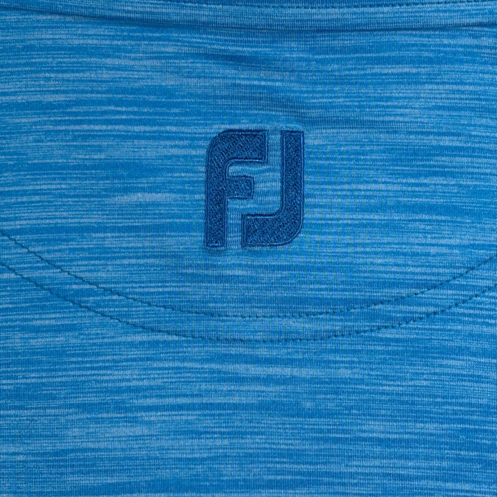 FootJoy Mens ProDry Golf Polo Shirt Blue Space‎ Dye Stretch Short Sleeve Large - Picture 6 of 6